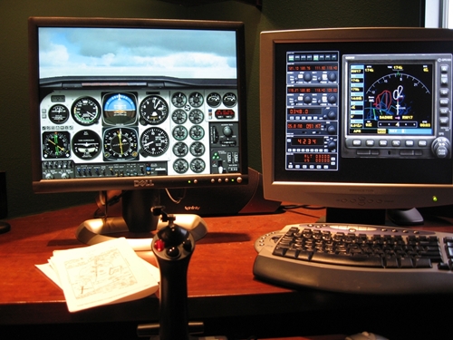 Flight Simulator with 2 monitors